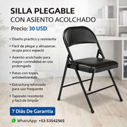 Con Asiento Acolchado / Silla Plegable - Img 56038819