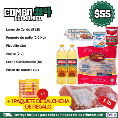 ‼️Combos de comida para toda La Habana 💸Pagos por ZELLE, USD, CUP - 6/8