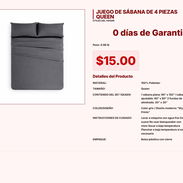 Optimiza tu descanso con el Juego de sábanas Queen de 15 USD hoy pro VPT#-0157 - Img 55435784