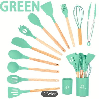 12 piezas de utensilios de cocina de silicona - Img 97963691