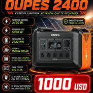 Oupes Exodus 2400 $1000usd .de 2232wh con pico 4500 W .y entrada solar: hasta 800 W - Img 54901638