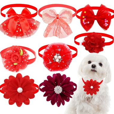 Collar Decorativo para Mascotas con Lazo o Flor - 3/3