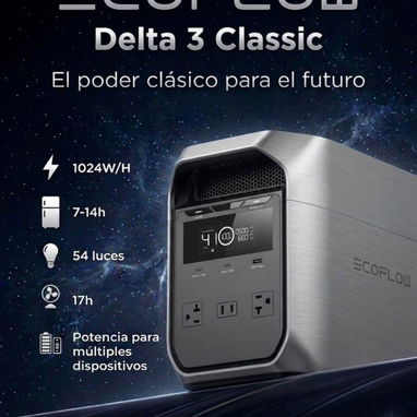 🔋 Generador EcoFlow DELTA 3 Classic – Potencia confiable para tu hogar o negocio ✅ EnergÃa limpia y silenciosa ✅ Carg - Img 123918210