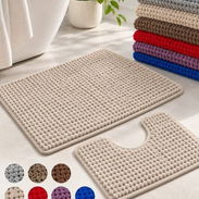 Juego de Alfombras para Baño – 2 piezas  💰14 USD  Un set práctico para completar el baño - Img 57725722