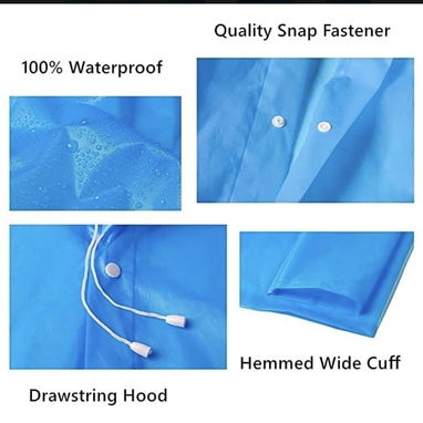 Capa impermeable portátil para lluvia tipo gabardina de muy buen material 54321470 en las fotos esta la descripción - 3/4