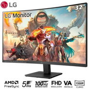 Monitor Curvo LG 32" modelo  32MR50C-B, Panel VA FHD 1920x1080 1500R, 100 Hz, AMD FreeSync Premium, Super Resolution - Img 55168231
