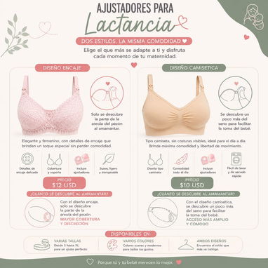 Sujetadores Ajustadores de lactancia Ajustadores sin aros Comodidad Mujer lactante Ajustador transpirable - 2/4