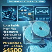 Oferta solo para Neón flex color azul cielo. De 5 luces en adelante. - Img 58318367