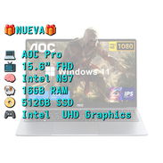 LAPTOP 🎁NUEVA🎁📦CAJA, AOC Pro (AX15-AOC), 15.6" FHD IPS , Intel N97, 16GB RAM, 512GB SSD, 8Horas - Img 56630352