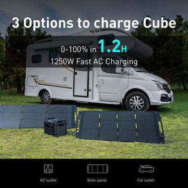 ⚡ ESTACIÓN DE ENERGÍA PORTÁTIL SEGWAY CUBE 1000 1024WH 2200W LiFePO₄ + UPS + APP + CARGA RÁPIDA–ENVÍO GRATIS + GARANTÍA - 2/7
