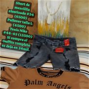 Vendo: Short de mezclilla elastizado #34 , Pullover talla L  y Tenis Nike #44-45 . - Img 45664880