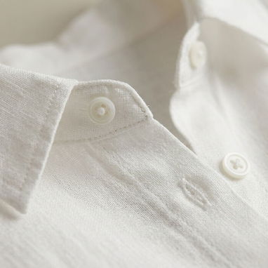 Camisa de Hilo Blanca Manga Larga - Estilo Clásico / Súper Fresca (Nueva) - Img 125183449