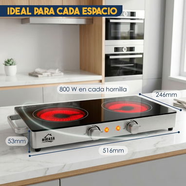FOGON DOBLE MICASA 1600W - 4/4