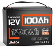 Batería Humsienk LiFePO4 12V 100Ah Grupo 24 1280Wh No Bluethooth - Img 58130999