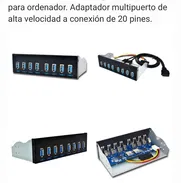 Panel frontal USB 8 puertos 3.0 para PC - Img 49340326