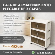 Plegable / Cajón de Almacenamiento con Ruedas - Img 55966038