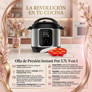 Olla de Presion Instant Pot 5.7L 9 en 1 🍲 Capacidad: 5.7 litros, prepara hasta 6 porciones en 155 usd - Img 57553816