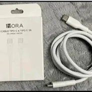 CABLE TIPO C A TIPO C DE 3A CARGA RÁPIDA Y TRANSFIERE DATOS MIDE 1 METRO (MARCA 1HORA) - Img 54986228