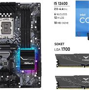 Se lo llevo ahora KIT Gaming 12th generación   Board ASRock Z690 Pro RS DDR4Micro Intel Core i5 12400Ram DDar4 16gb (2 x - Img 42978990