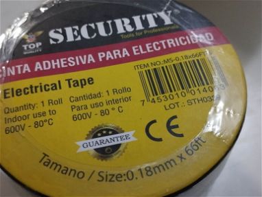 Tape eléctrico Tape 20 metros, cinta adhesiva electrica, tape profesional - Img main-image-45257468