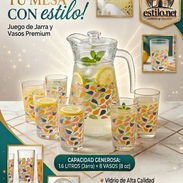 Juego de Jarra de Cristal y 6 vasos - Img 55277666