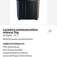Lavadora semiautomática milexus 7kg - Img 57869695