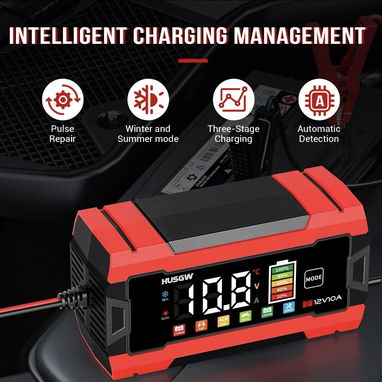 CARGADORES DE BATERIAS DE 10 AMPERES 12 VOLT SIRVEN PARA LAS LIFEPO4 EN 40 USD - 5/9