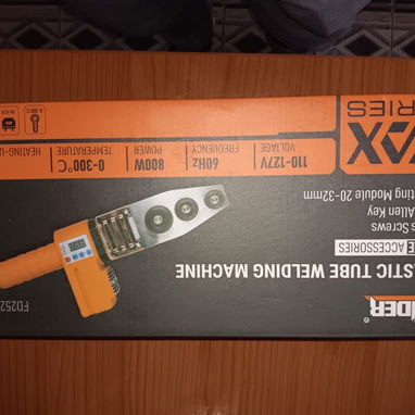 SET DE SOLDADURA DE TUBOS PLÁSTICOS  800W (Termo fusión), Garantía de 15 días, Entrega por un mínimo costo adicional - Img 121907489