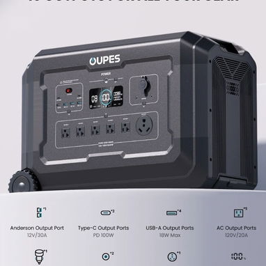 🔋 OUPES Mega 3 3600W/ 3072Wh/ 7000 Picos – La Estación de Energía Definitiva para tu Hogar ⚡ 💵 $1,850 USD – ¡Envío gra - 2/8