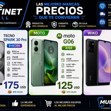 💥Celulares nuevos en 📦 con garantía x escrito 💯 👌 - 4/7