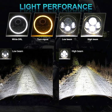 Pantallas led 7 pulgadas para auto ojo de ángel. Focos delanteros. Faros delanteros. Luces led blancas. - Img 117763666