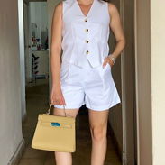 Conjunto de hilo blanco - Img 55979357