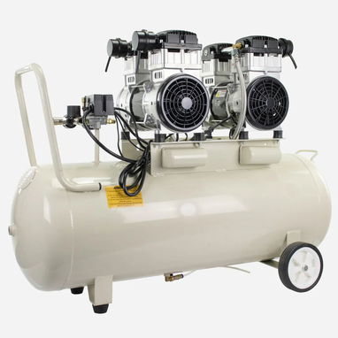 Compresor de aire eléctrico Hyundai de 4 hp, 100 L, sin aceite, bajo nivel de ruido, 22 CFM, 145 psi, transmisión direct - Img 123501885
