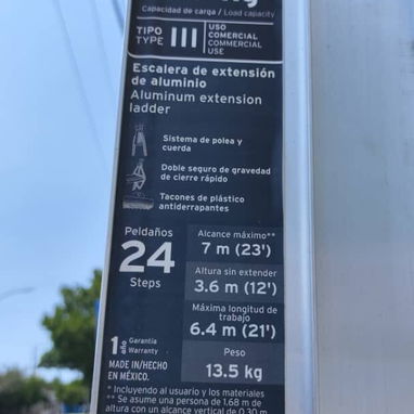 Escalera extensible TRUPER 24 pasos - Img 120437349