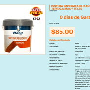 Macy Verde 15 Litros Pintura Impermeabilizante, Macy 15L Impermeabilizante Terraza Color Verde VPT#-0532 - Img 55676924
