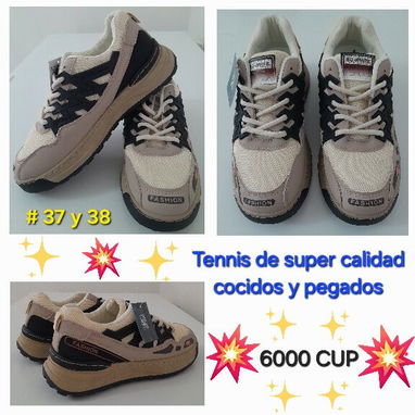 Tennis super buena calidad. Pegados y cocidos originales. # 37 y 38 - Img 99542975