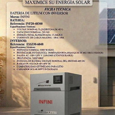 BATERÍA CON LITIUM CON INVERSOR . - 2/3