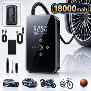 Compresor de Aire Portátil Inalámbrico para Llantas de Auto, Moto y Bici con Auto Stop y Luz LED - Img 56871267