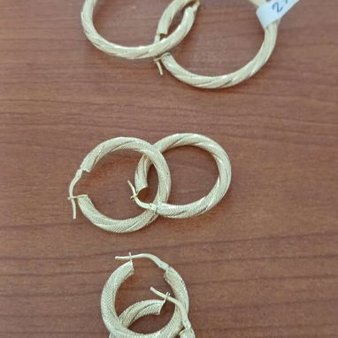Argollas de oro 10k originales - 8/9