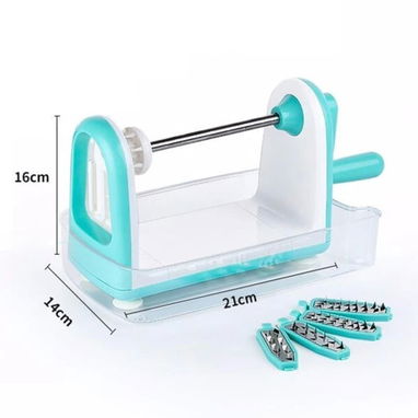 Mandolina Espiral Slicer - Picador de frutas y verduras 🌐 - 5/7