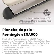 Plancha de pelo - Remington S8A900. Placas flotantes de cerámica de 1 pulgada. Sensor de control de temperatura - Img 53479953