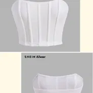 Blusa blanca tipo tope talla Xs - Img 55346888
