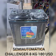 LAVADORA SEMIAUTOMÁTICA CHALLENGER 8 KG 180 USD - Img 55292617