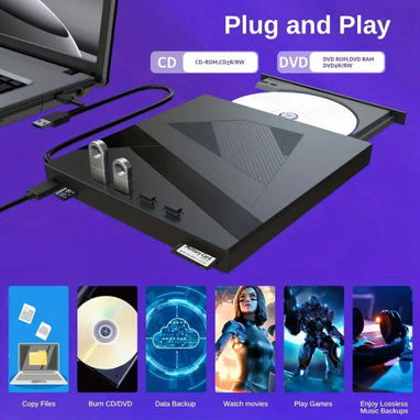 Unidad óptica externa multifunción 7 en 1 USB 3.0 / Tipo-C - Img 108233209
