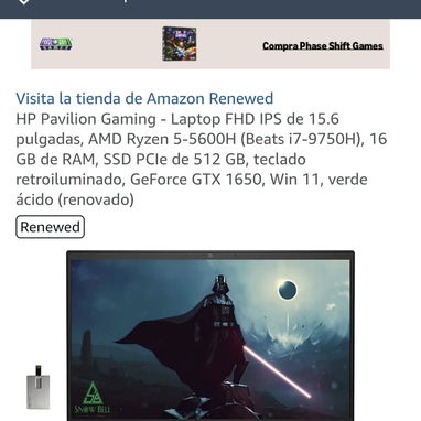 Laptop HP Pavilion Gaming AMD Ryzen 5 5600H - 5/5