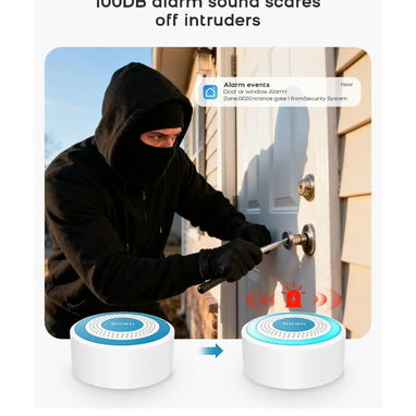 Sistema de alarma para el hogar Clouree 8 piezas y control por app - Img 128077294