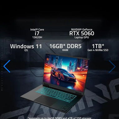 Laptop Gigabyte Gaming A16 - I7 16GB/1TB - 7/7