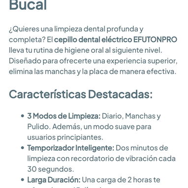 Cepillo de dientes eléctrico sónico con cámara 🌐 - 7/8