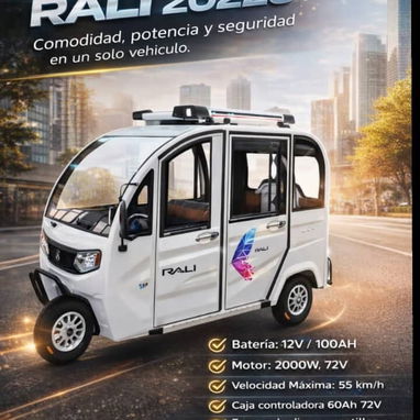 RALI CERRADO NUEVO BATERIAS 60volt 100AMPERES AUTONOMÍA 120KM - Img 123009603