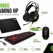 Combo Gaming HP: Mouse Pavilion 300, Teclado Mecánico Omen Encoder, Mouse Pad Pavilion 300, Audífonos Pavilion 600, New - Img 48472444